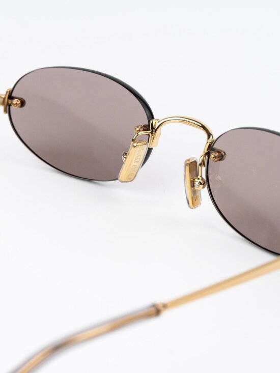 Miu Miu Women Sunglasses Gold Purple Brown Oval MUA54S 5AK20I NEW AUTHENTIC main image 2